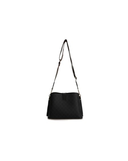 Bolso de hombro Edith Negro Gris 334 Lucky Bees 671LKB1512