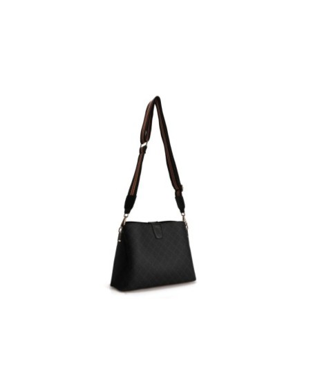 Bolso de hombro Edith Negro Gris 334 Lucky Bees 671LKB1512