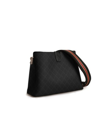 Bolso de hombro Edith Negro Gris 334 Lucky Bees 671LKB1512