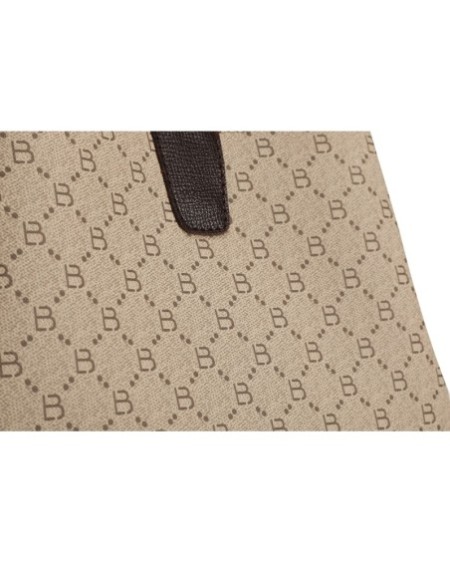 Bolso de hombro Edith Crema Marrón 334 Lucky Bees 671LKB1513
