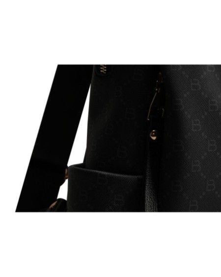 Mochila Eliana Negro Gris 359 Lucky Bees 671LKB1515