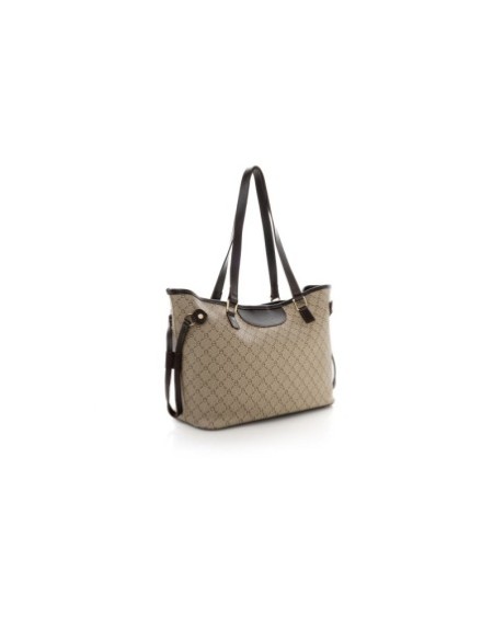 Bolsa de mano Eneida Crema Marrón 355 Lucky Bees 671LKB1522