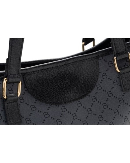 Bolsa de mano Eneida Gris Negro 355 Lucky Bees 671LKB1523