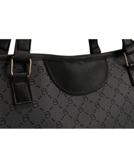Bolsa de mano Eneida Gris Negro 355 Lucky Bees 671LKB1523