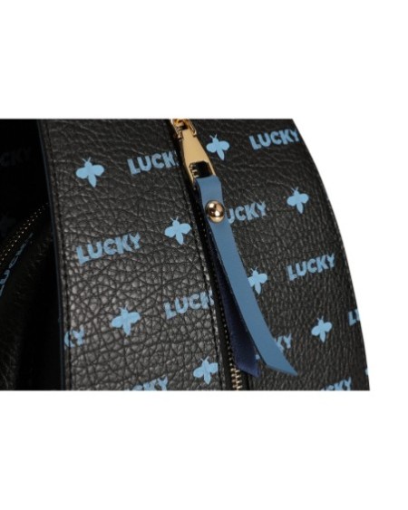 Mochila Faustina Negro Azul Oscuro 945 Lucky Bees 671LKB1536