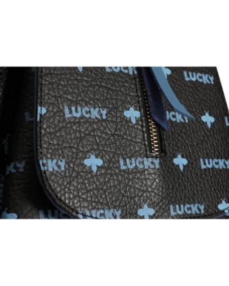 Mochila Faustina Negro Azul Oscuro 945 Lucky Bees 671LKB1536