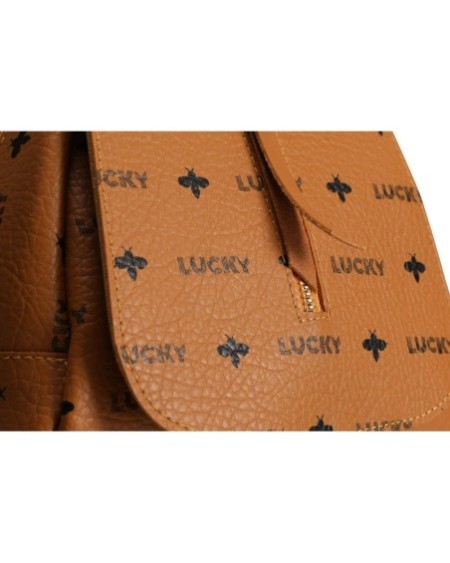 Mochila Faustina Mostaza 945 Lucky Bees 671LKB1538
