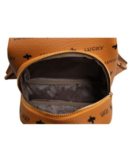 Mochila Faustina Mostaza 945 Lucky Bees 671LKB1538