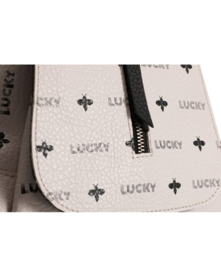 Mochila Faustina Blanco 945 Lucky Bees 671LKB1539