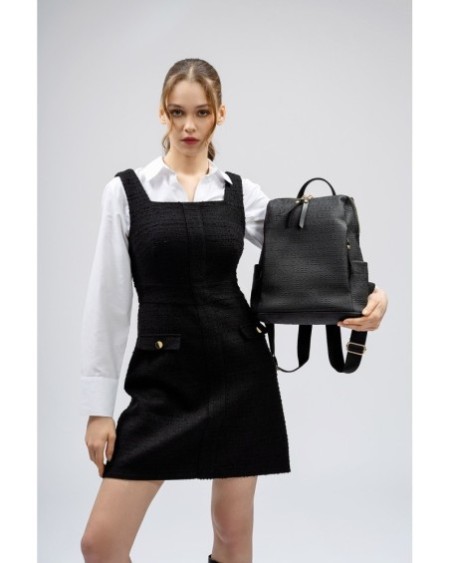 Mochila Felicidad Negro 359 Lucky Bees 671LKB1541