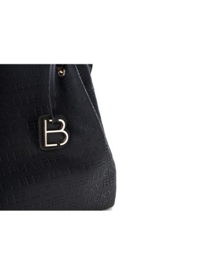 Bolso de hombro Fiona Negro 275 Lucky Bees 671LKB1546