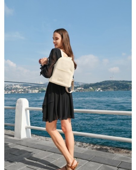 Mochila Florina Crema 528 Lucky Bees 671LKB1550