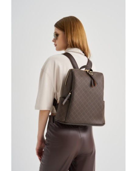 Mochila Griselda Marrón 359 Lucky Bees 671LKB1566