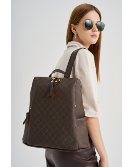 Mochila Griselda Marrón 359 Lucky Bees 671LKB1566