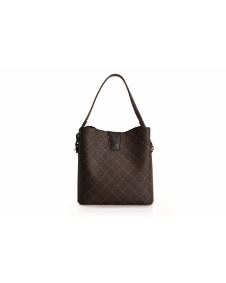 Bolso tipo cubo Hakima Marrón 328 Lucky Bees 671LKB1567