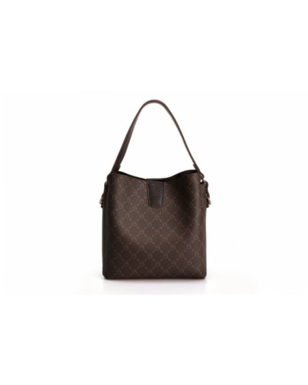 Bolso tipo cubo Hakima Marrón 328 Lucky Bees 671LKB1567
