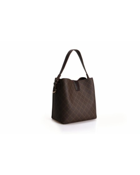 Bolso tipo cubo Hakima Marrón 328 Lucky Bees 671LKB1567