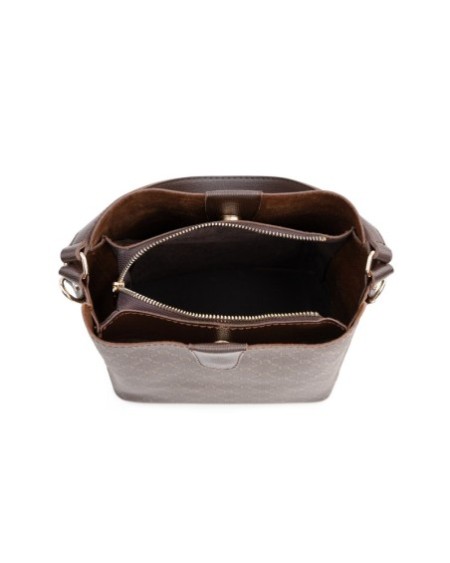 Bolso tipo cubo Hakima Marrón 328 Lucky Bees 671LKB1567