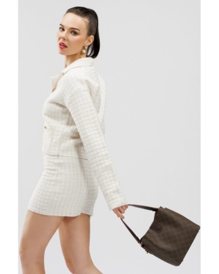 Bolso tipo cubo Hakima Marrón 328 Lucky Bees 671LKB1567