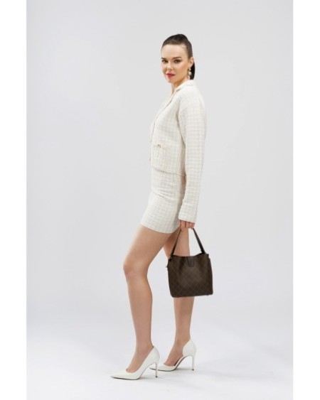 Bolso tipo cubo Hakima Marrón 328 Lucky Bees 671LKB1567