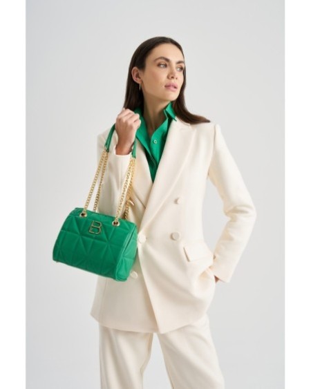 Bolso de hombro Inna Verde 391 Lucky Bees 671LKB1605