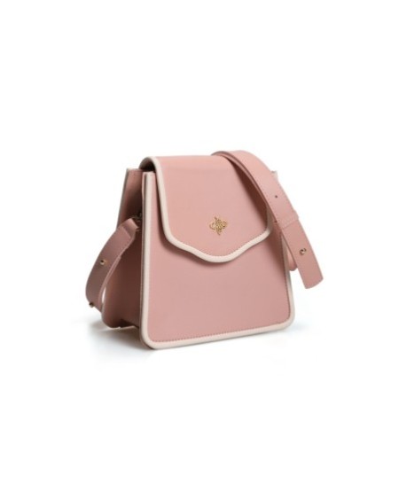 Bolso de hombro Jamila Rosa Crema 1248 Lucky Bees 671LKB1631