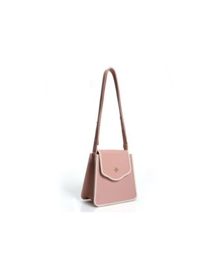 Bolso de hombro Jamila Rosa Crema 1248 Lucky Bees 671LKB1631