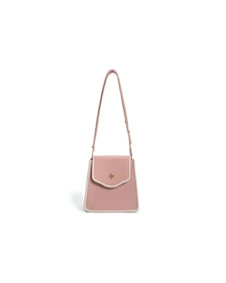 Bolso de hombro Jamila Rosa Crema 1248 Lucky Bees 671LKB1631