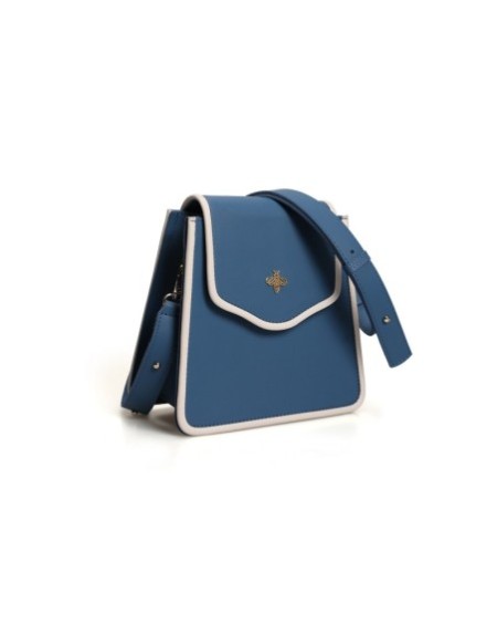 Bolso de hombro Jamila Azul Crema 1248 Lucky Bees 671LKB1632