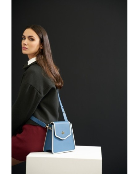 Bolso de hombro Jamila Azul Crema 1248 Lucky Bees 671LKB1632