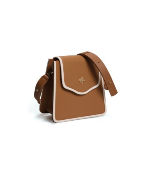 Bolso de hombro Jamila Camel Crema 1248 Lucky Bees 671LKB1633