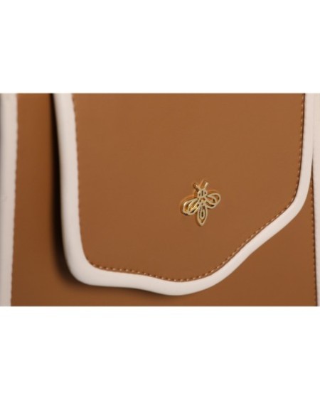 Bolso de hombro Jamila Camel Crema 1248 Lucky Bees 671LKB1633