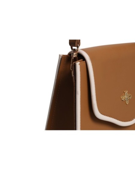 Bolso de hombro Jamila Camel Crema 1248 Lucky Bees 671LKB1633