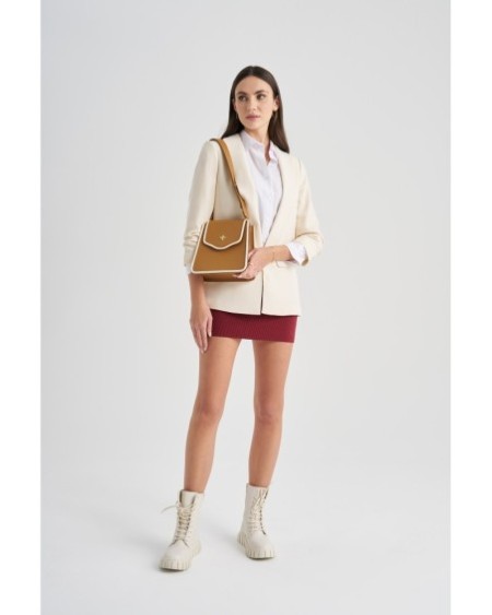 Bolso de hombro Jamila Camel Crema 1248 Lucky Bees 671LKB1633