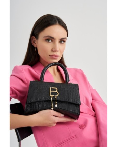 Bolso Chic Jazmín Negro 1224 Lucky Bees 671LKB1643