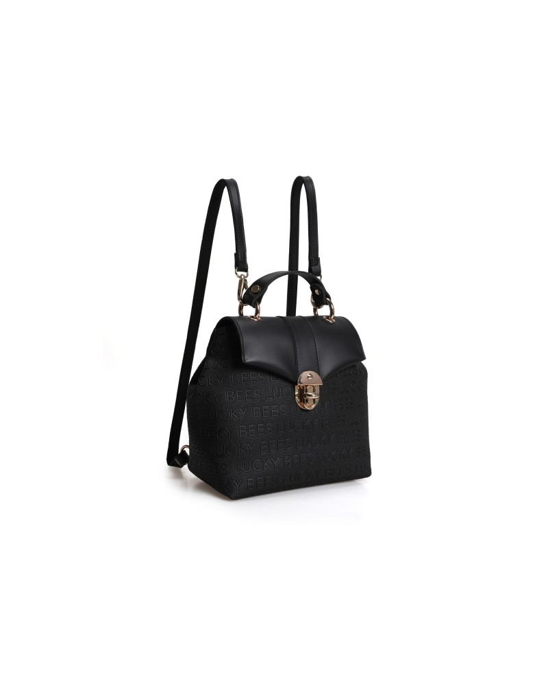 Mochila Larisa Negro 1214 Lucky Bees 671LKB1654