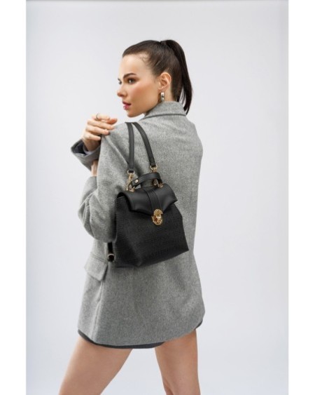 Mochila Larisa Negro 1214 Lucky Bees 671LKB1654