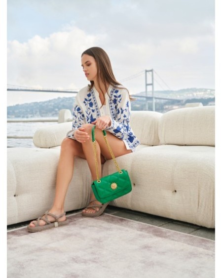Bolso de hombro Lena Verde 1251 Lucky Bees 671LKB1663