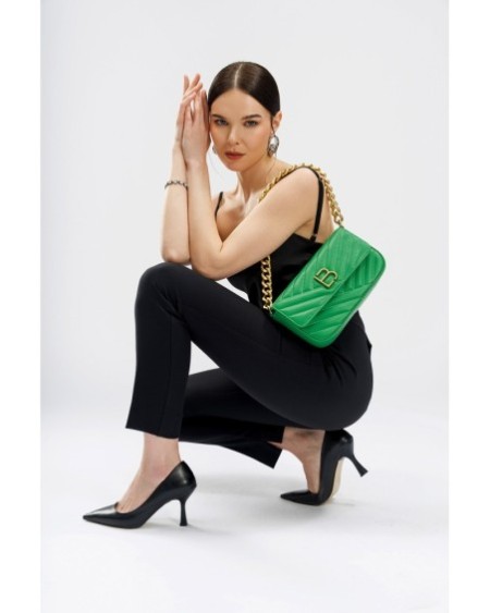 Bolso de hombro Liria Verde 1231 Lucky Bees 671LKB1685
