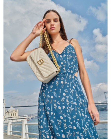 Bolso de hombro Liria Crema 1231 Lucky Bees 671LKB1690