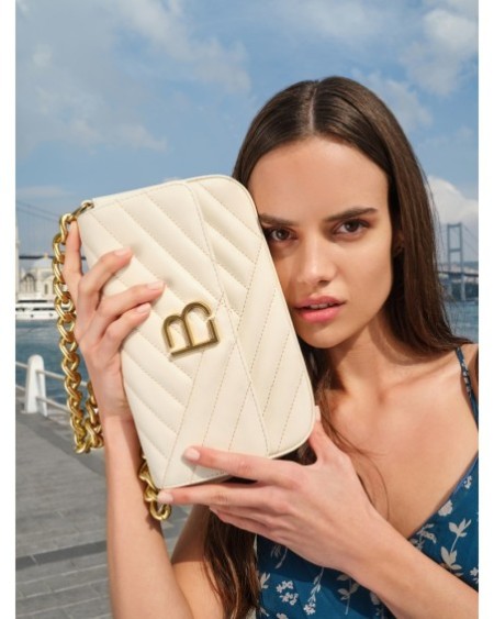 Bolso de hombro Liria Crema 1231 Lucky Bees 671LKB1690