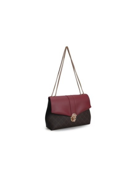 Bolso de hombro Luciana Rojo Burdeos Marrón 1228 Lucky Bees 671LKB1707