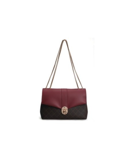 Bolso de hombro Luciana Rojo Burdeos Marrón 1228 Lucky Bees 671LKB1707