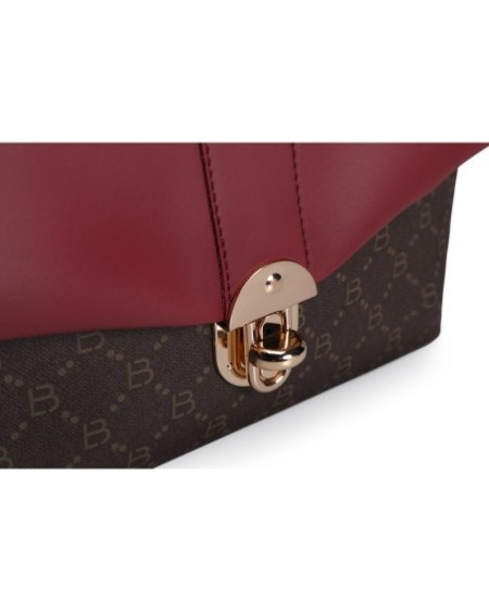 Bolso de hombro Luciana Rojo Burdeos Marrón 1228 Lucky Bees 671LKB1707