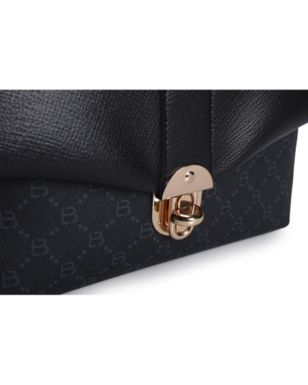 Bolso de hombro Luciana Negro 1228 Lucky Bees 671LKB1708