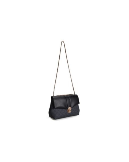 Bolso de hombro Luciana Negro Gris 1228 Lucky Bees 671LKB1709