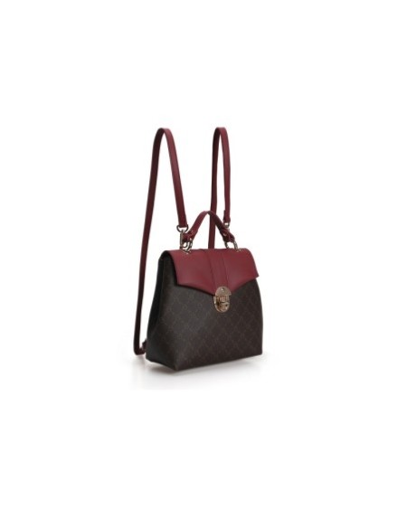 Mochila Luna Marrón Rojo Burdeos 1214 Lucky Bees 671LKB1712