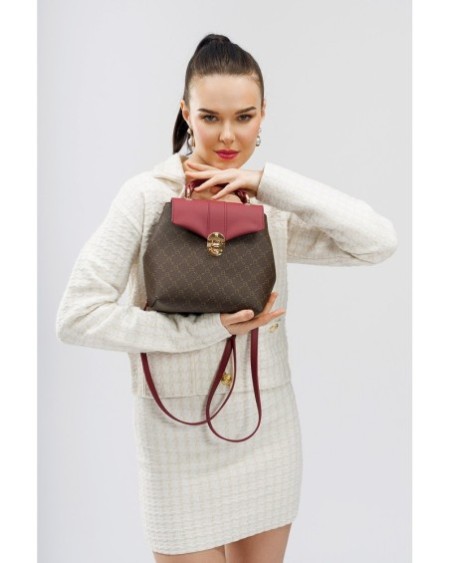 Mochila Luna Marrón Rojo Burdeos 1214 Lucky Bees 671LKB1712