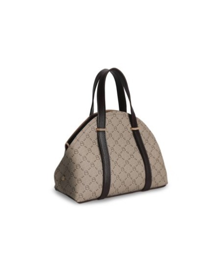 Bolso Chic Marcela Crema Marrón 1233 Lucky Bees 671LKB1716