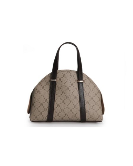 Bolso Chic Marcela Crema Marrón 1233 Lucky Bees 671LKB1716